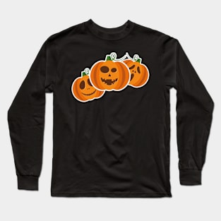 Fun Halloween pumpkins. Long Sleeve T-Shirt